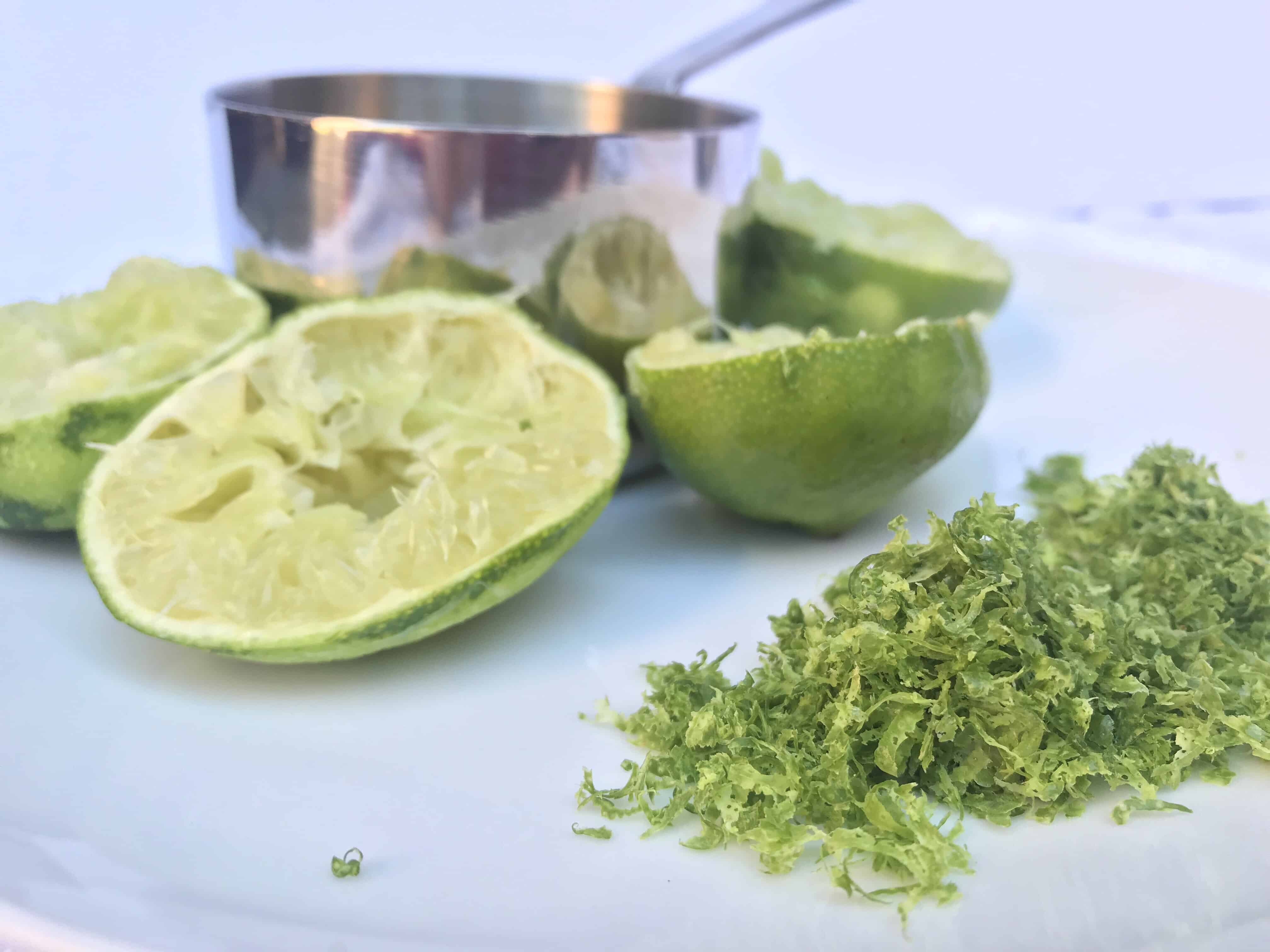 ingredients for coconut lime sorbet