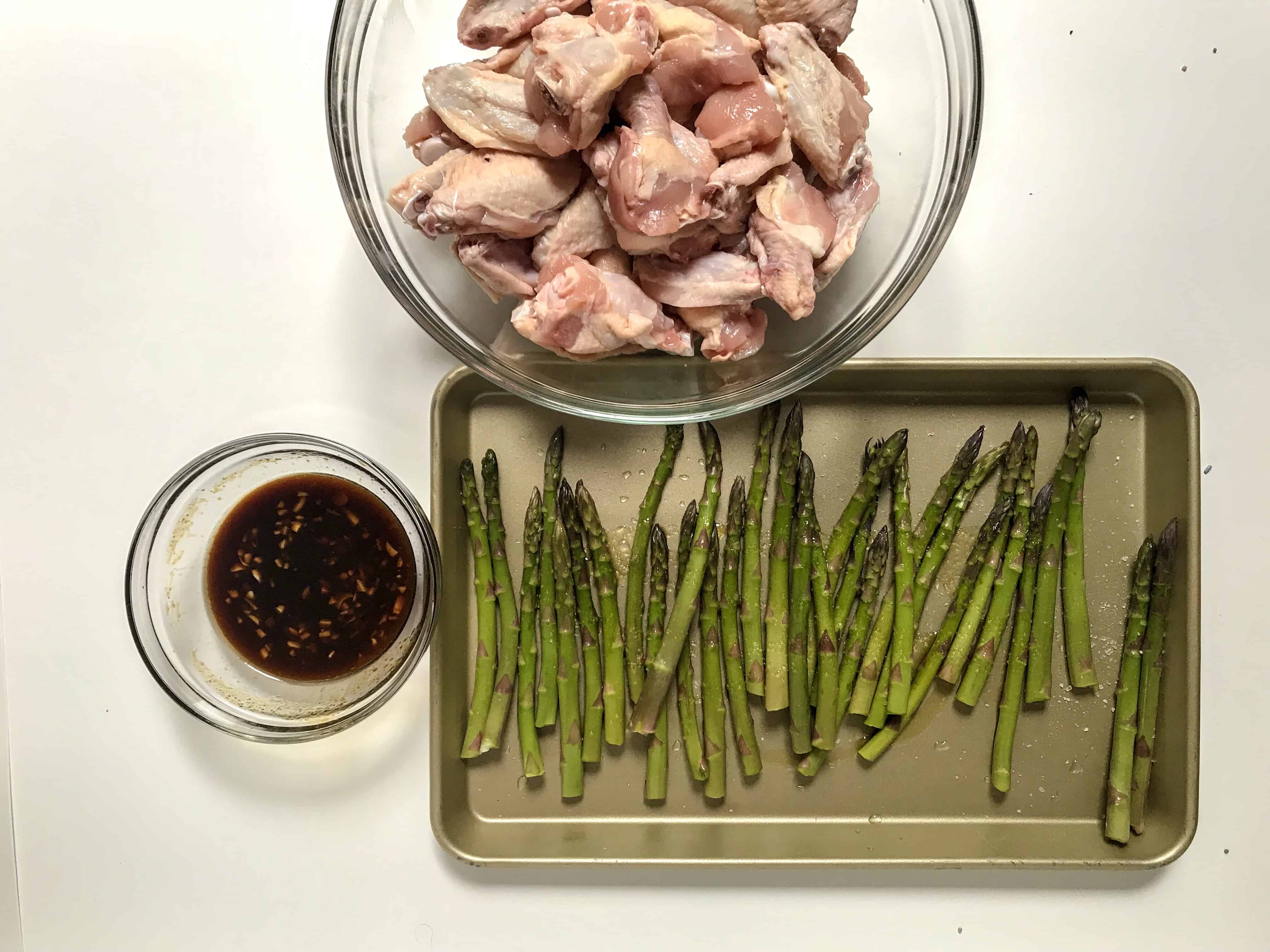 ingredients for sticky sesame wings