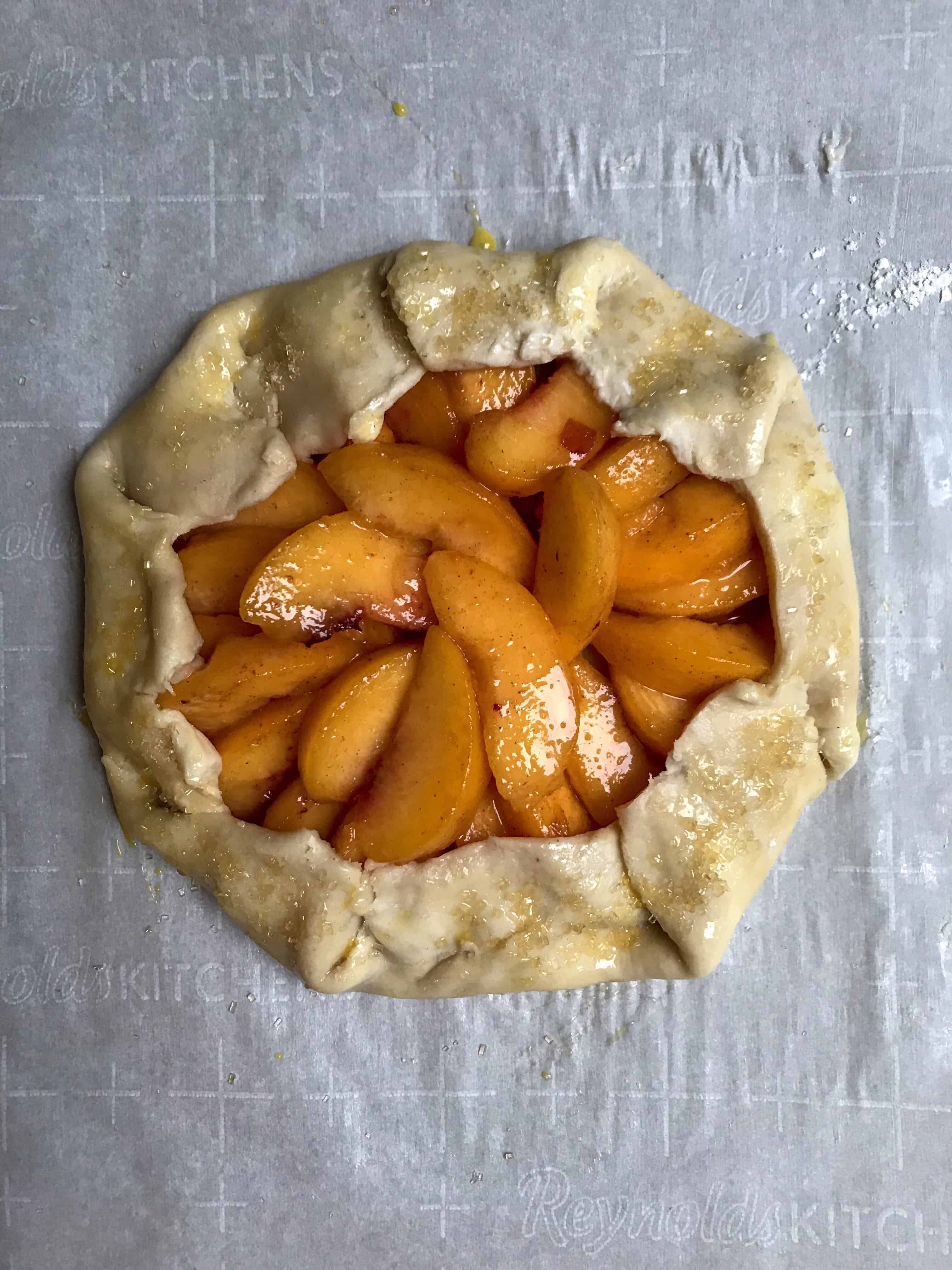 pre-baked peach galette