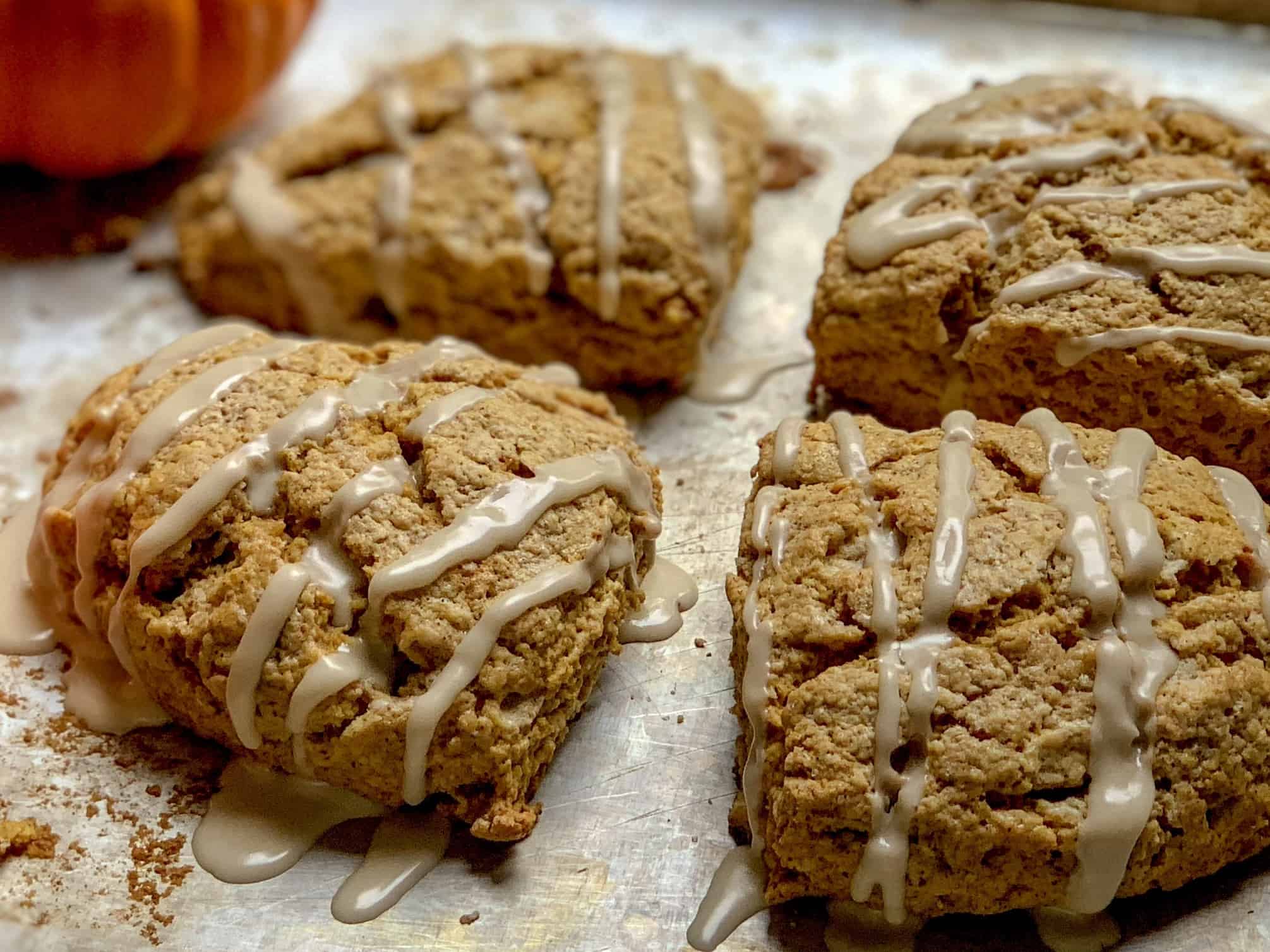 up close and personal pumpkin scones