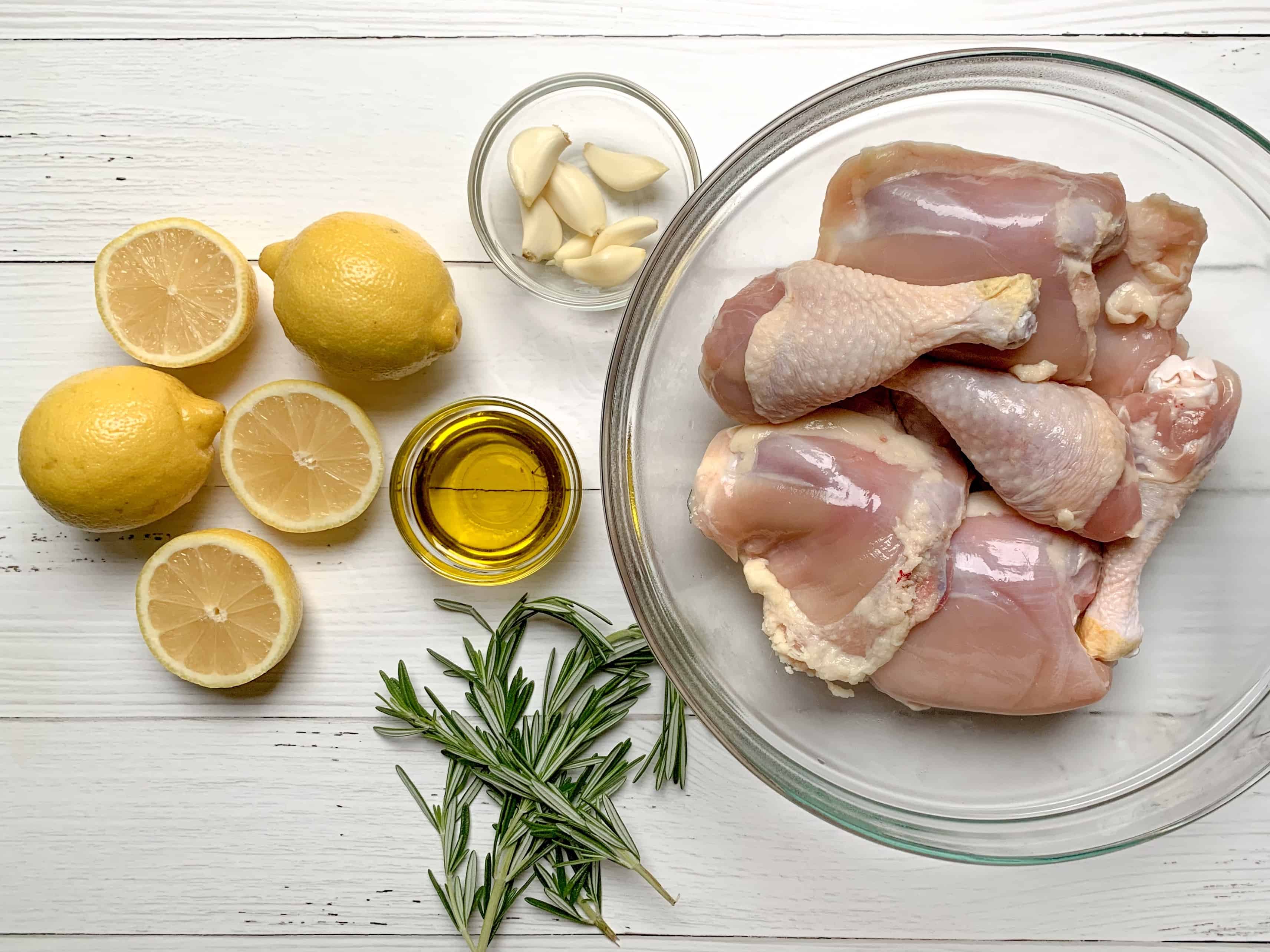 all of the ingredients to make this dinner