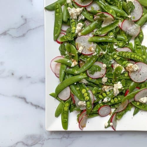 Keto Snap Pea and Radish Salad