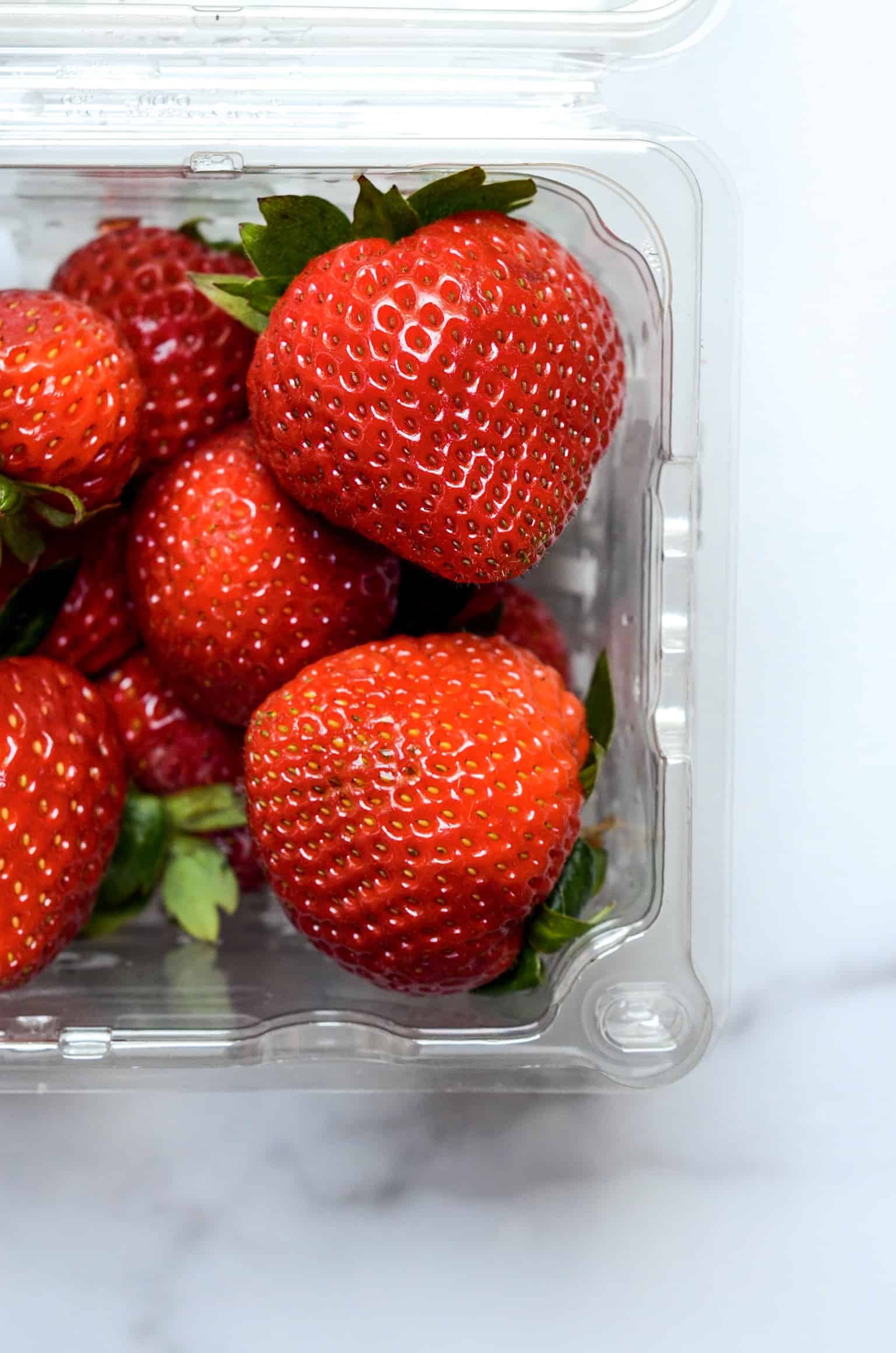 up close and personal with strawberries