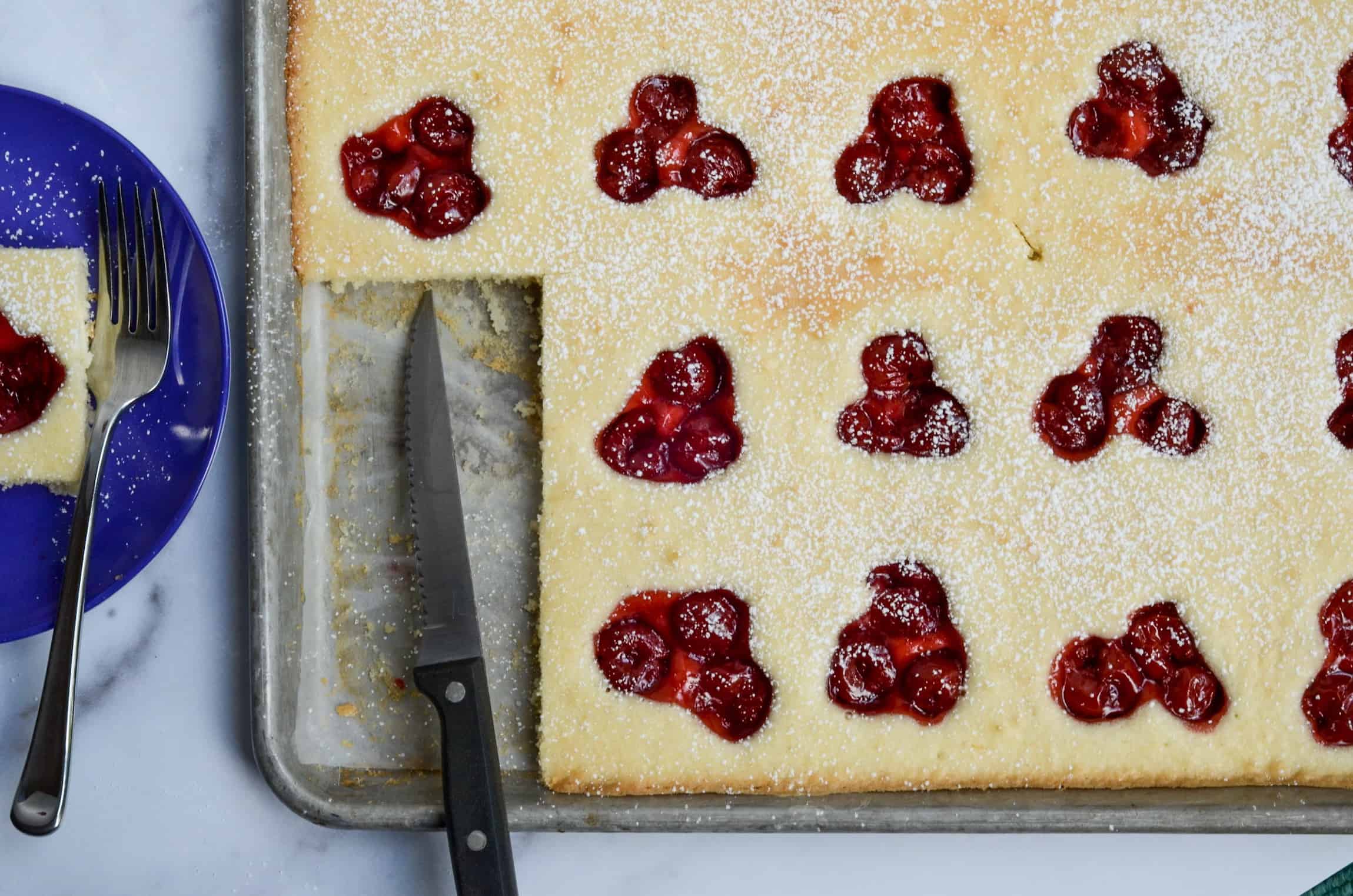 cherry shortcake squares