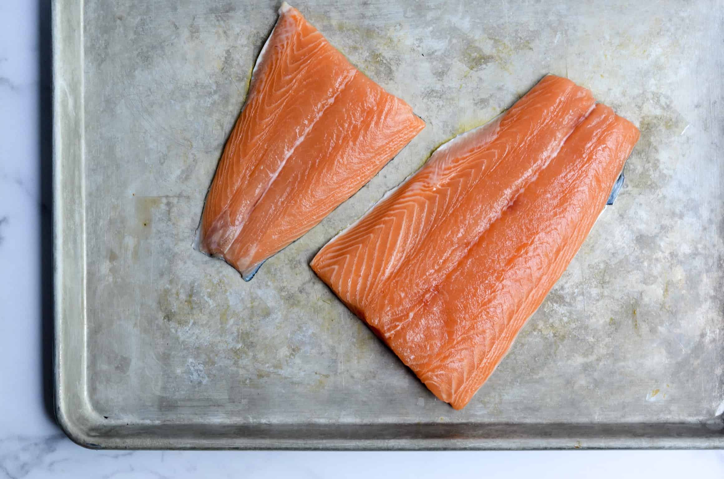 fresh salmon fillets