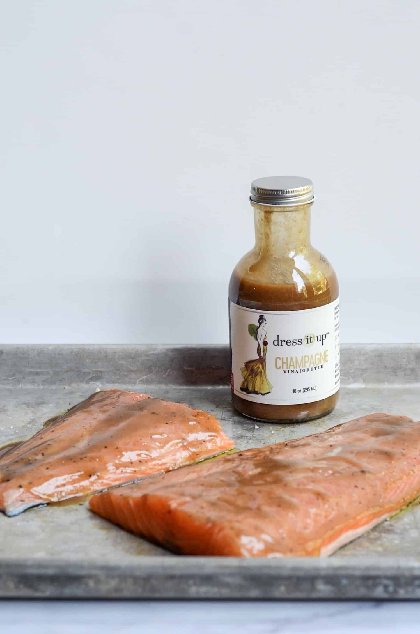 salmon fillets with champagne vinaigrette