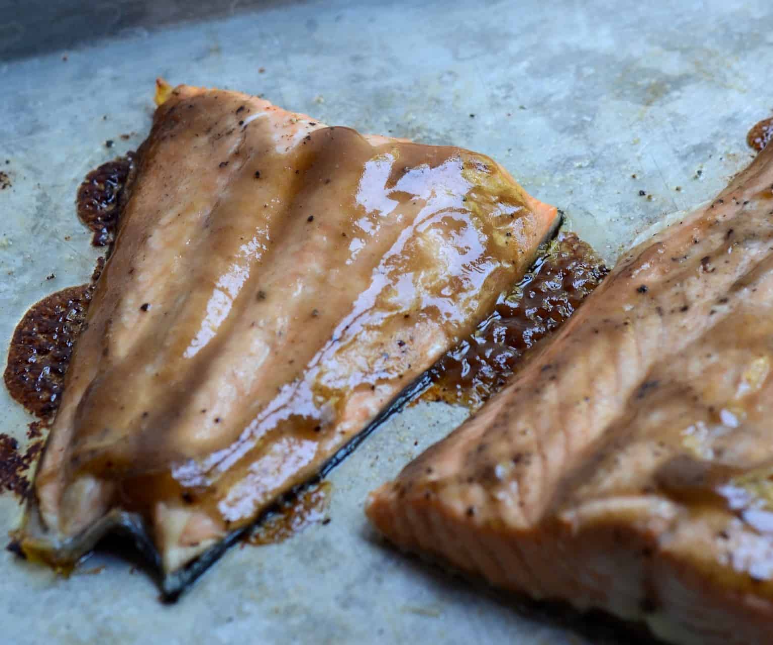 roasted salmon fillets