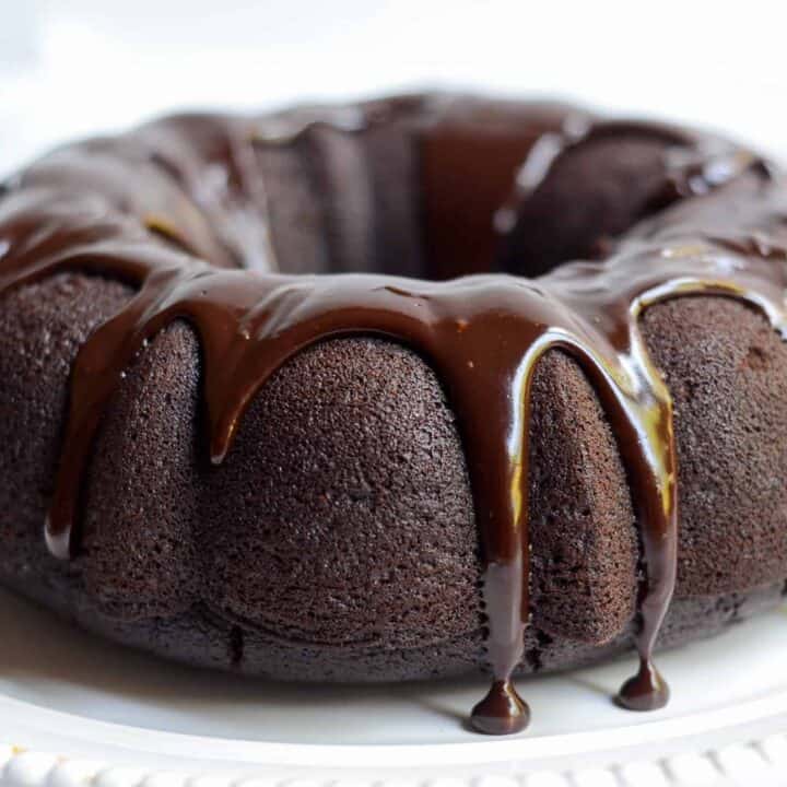 Double Chocolate Bundt Cake with Chocolate Ganache | Worn Slap Out