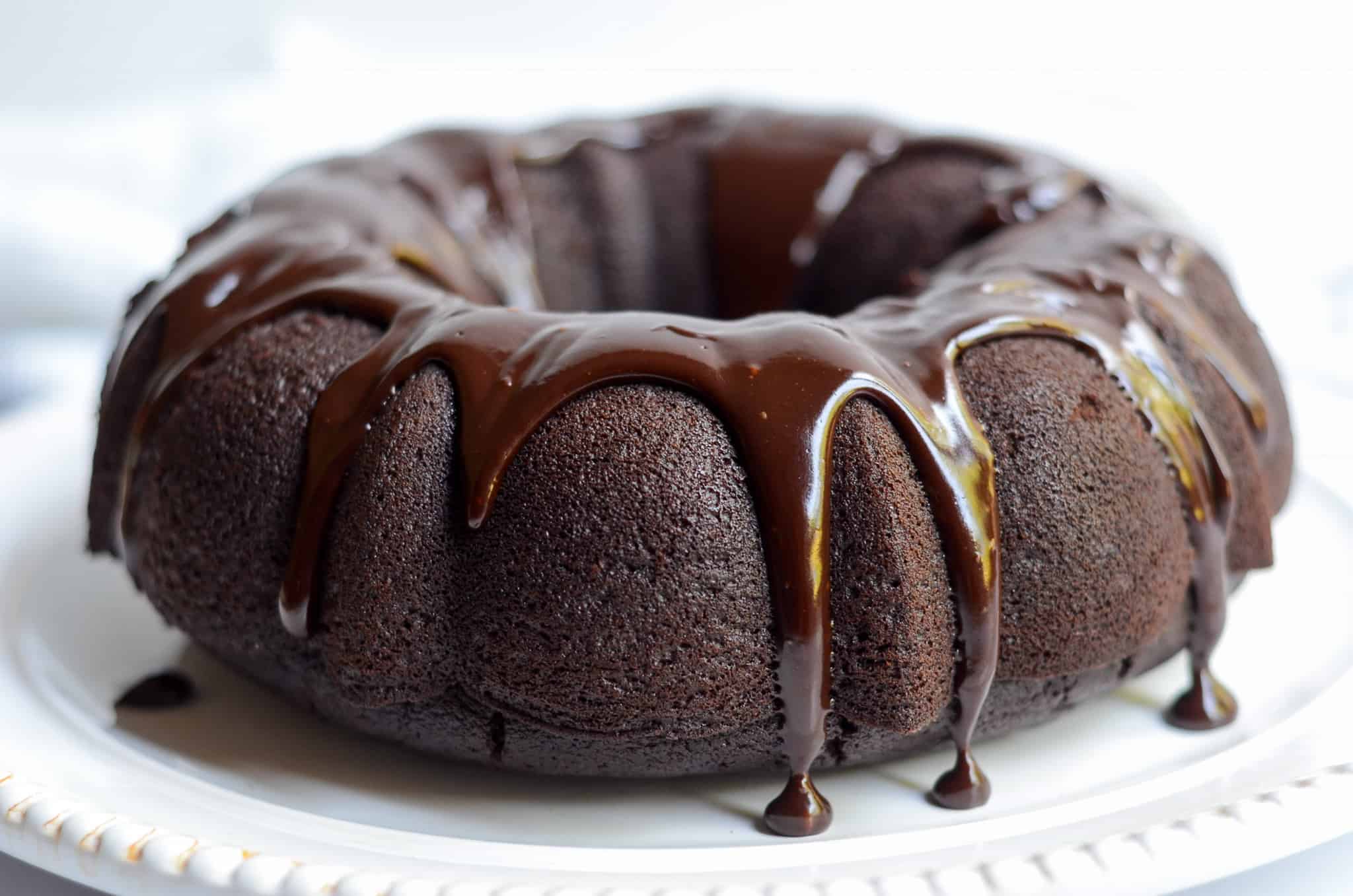 Double Chocolate Bundt Cake with Chocolate Ganache