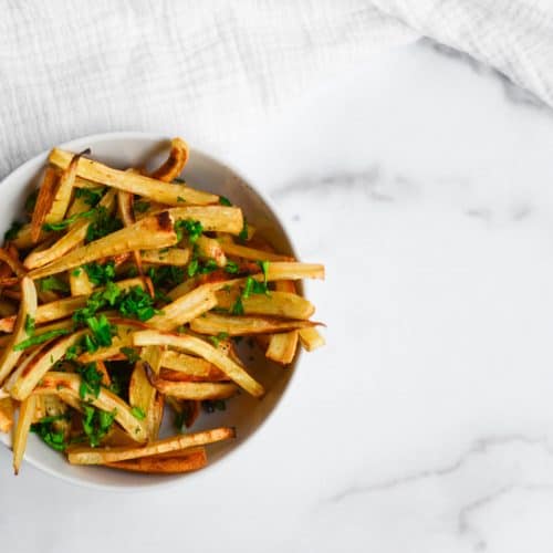 Crispy Roasted Parsnip Fries with Thyme | Worn Slap Out