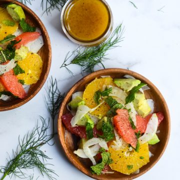 citrus avocado fennel salad