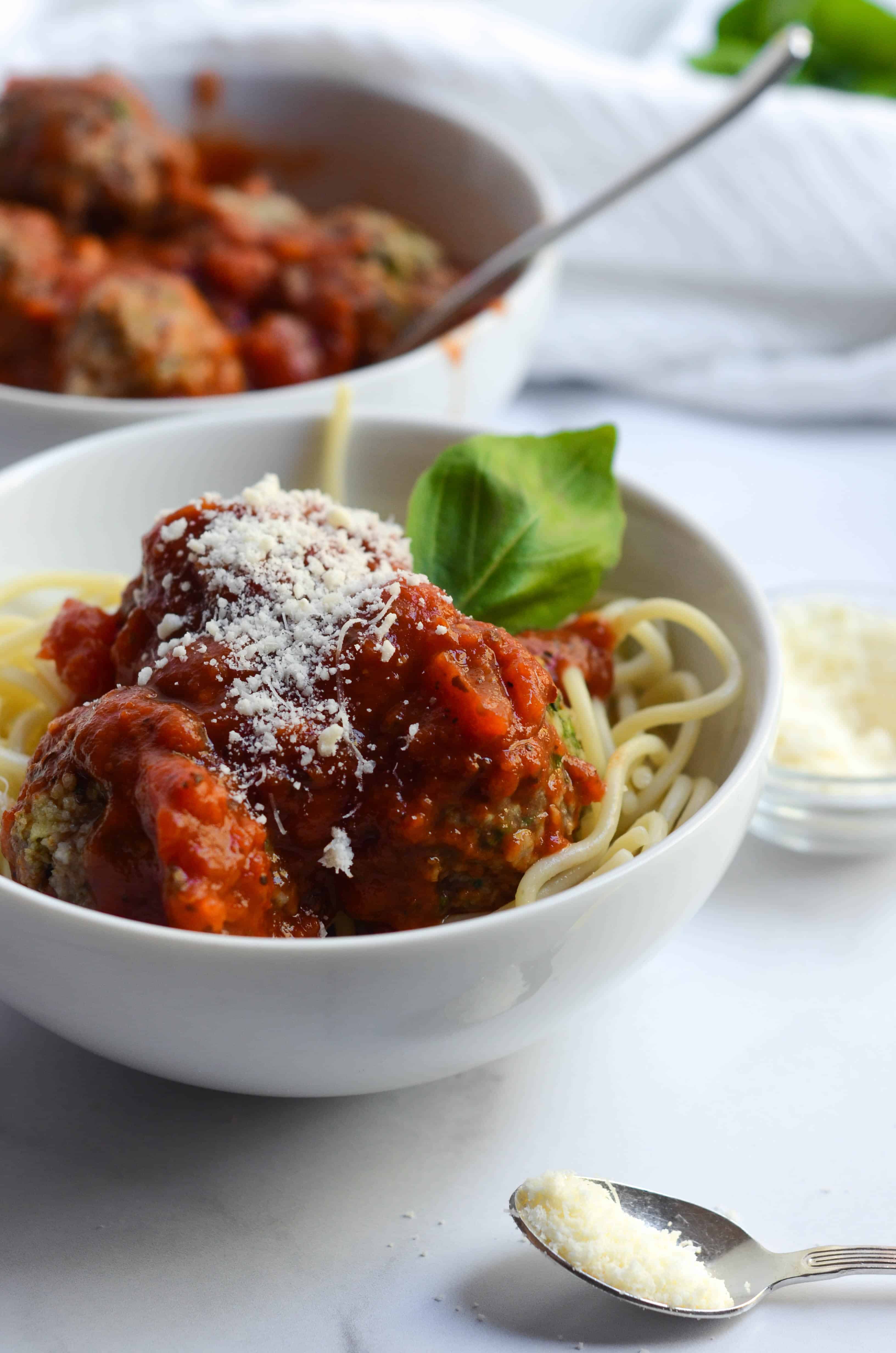 Baked Italian Meatballs with Sneaky Spinach | Worn Slap Out