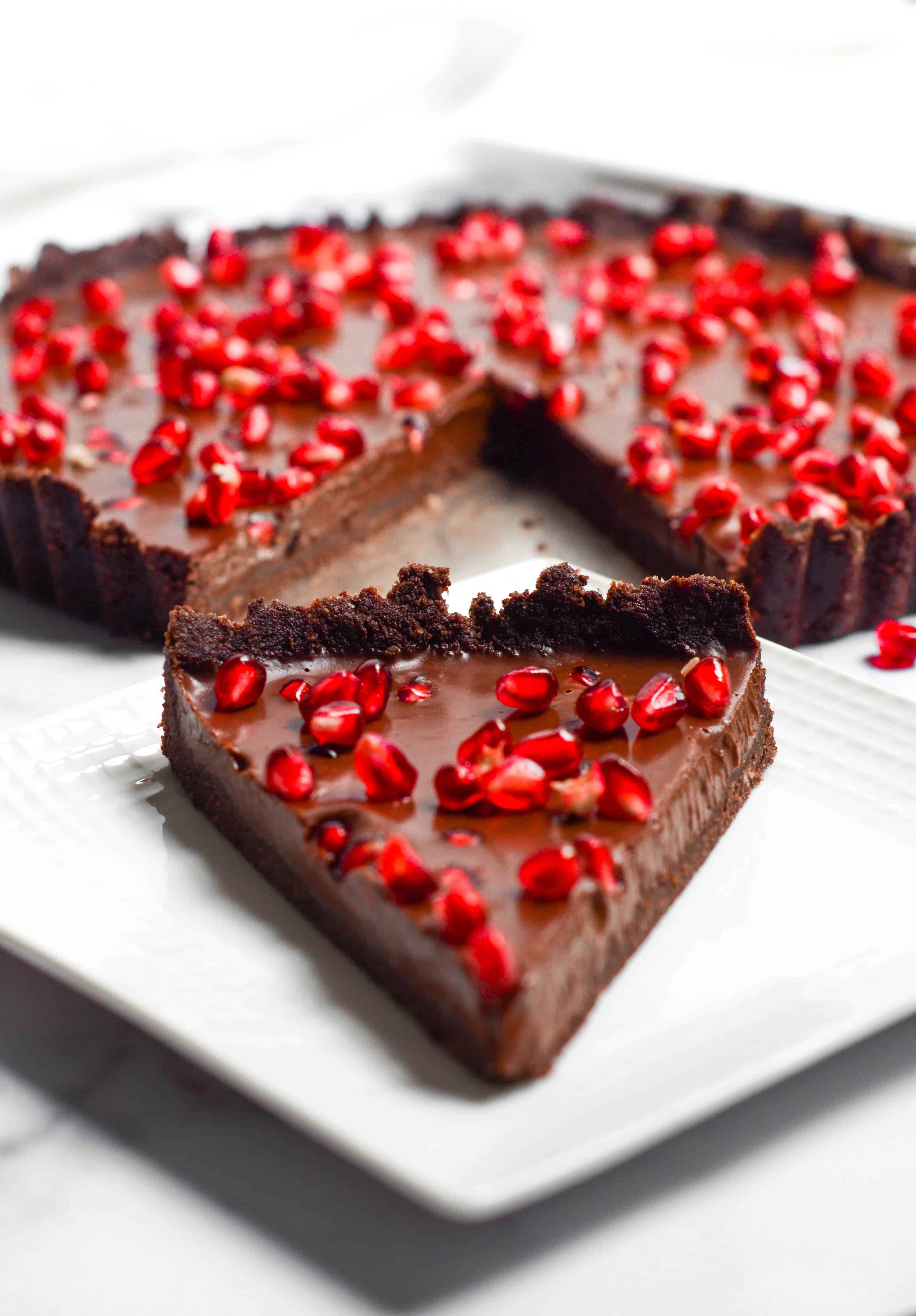 Dark Chocolate Pomegranate Bites with Coconut