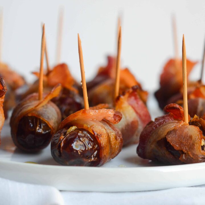 Bacon Wrapped Dates with Goat Cheese & Honey | Worn Slap Out