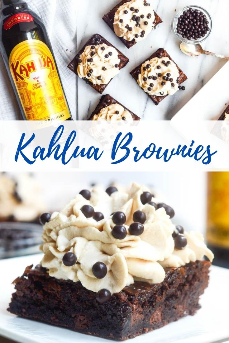 Kahlua Brownies with Kahlua Whipped Cream | Worn Slap Out