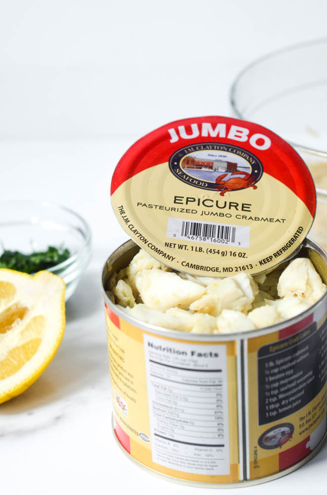 1 pound can of jumbo lump crabmeat 