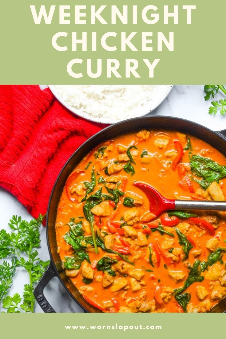 Healthy Coconut Curry Chicken | Worn Slap Out