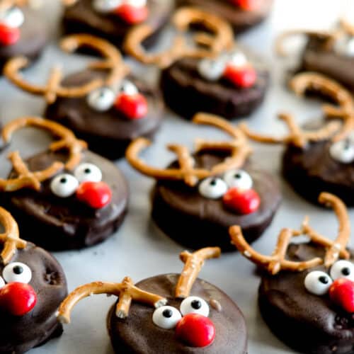 Chocolate Covered Oreo Reindeer Cookies | Worn Slap Out