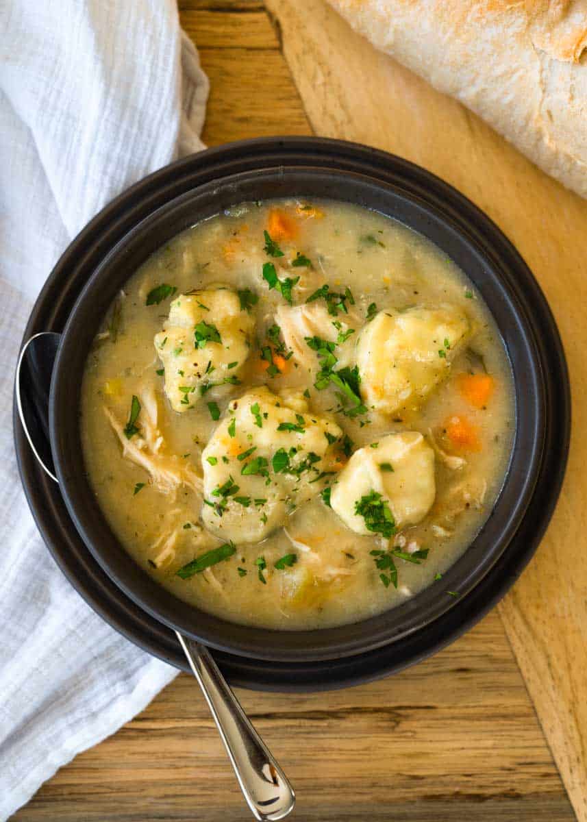 Dutch Oven Chicken and Dumplings | Worn Slap Out